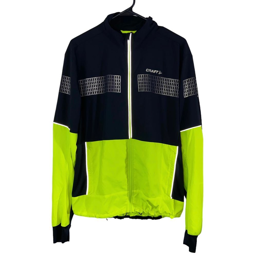 Craft Mens Brilliant 2.0 Light Reflective Active Jacket Flumino/Black Size Large
